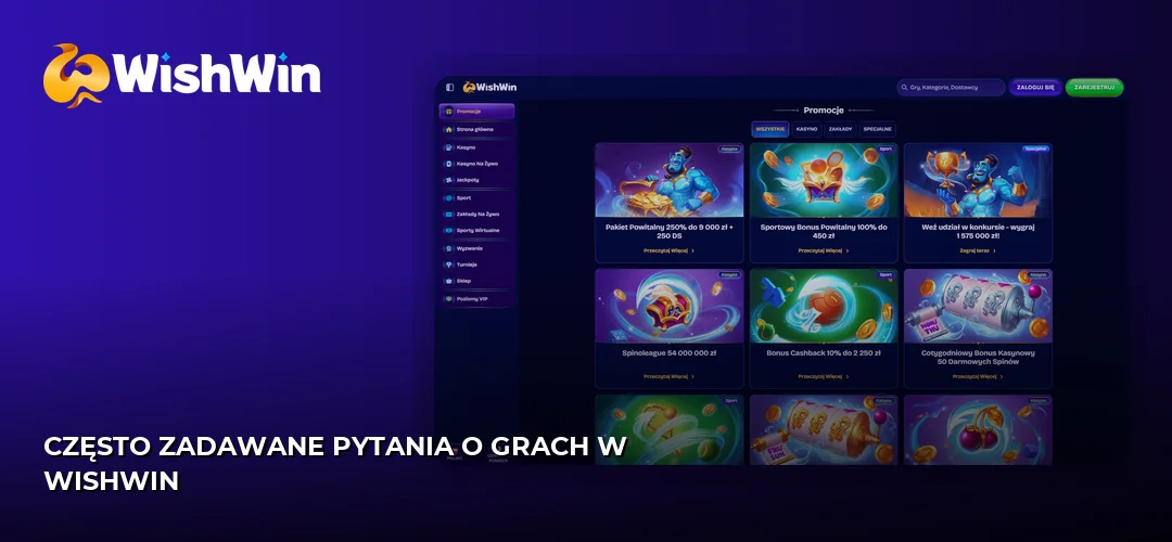 Zrzut ekranu strony WishWin
