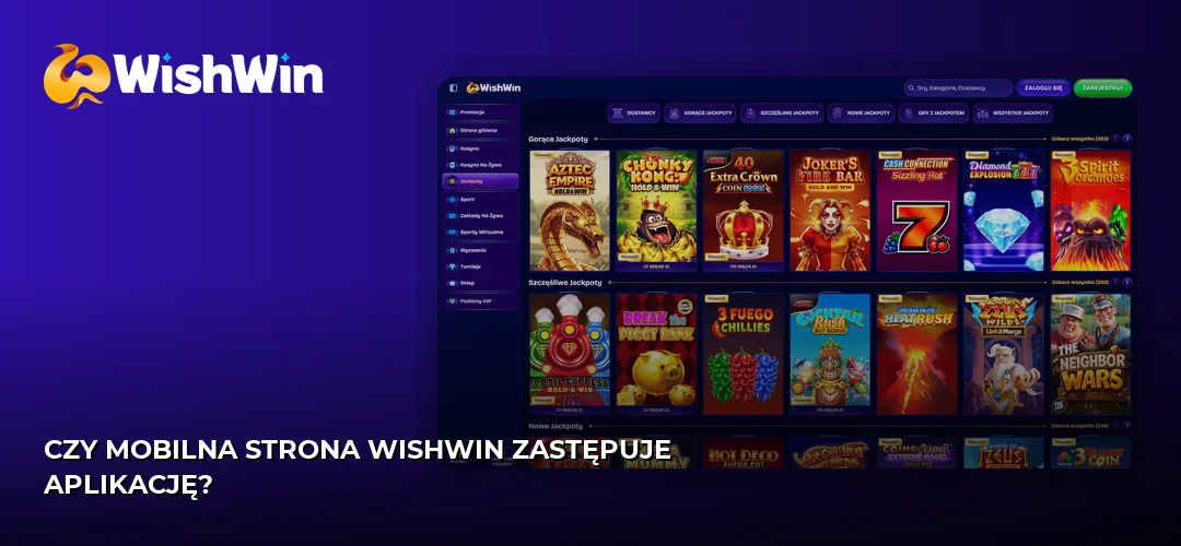 Zrzut ekranu strony WishWin