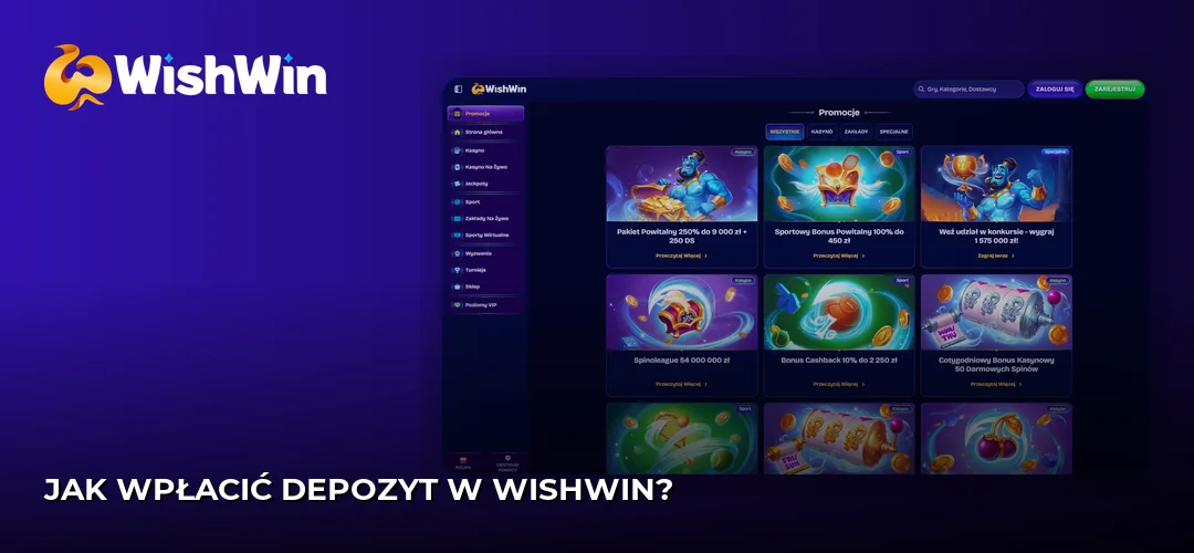 Zrzut ekranu strony WishWin