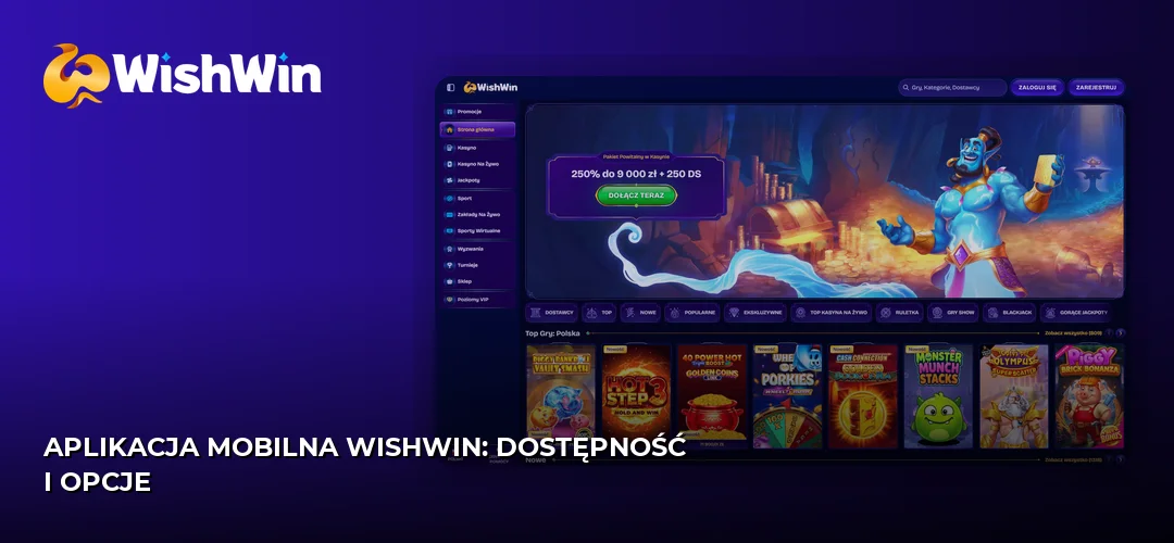 Zrzut ekranu strony WishWin