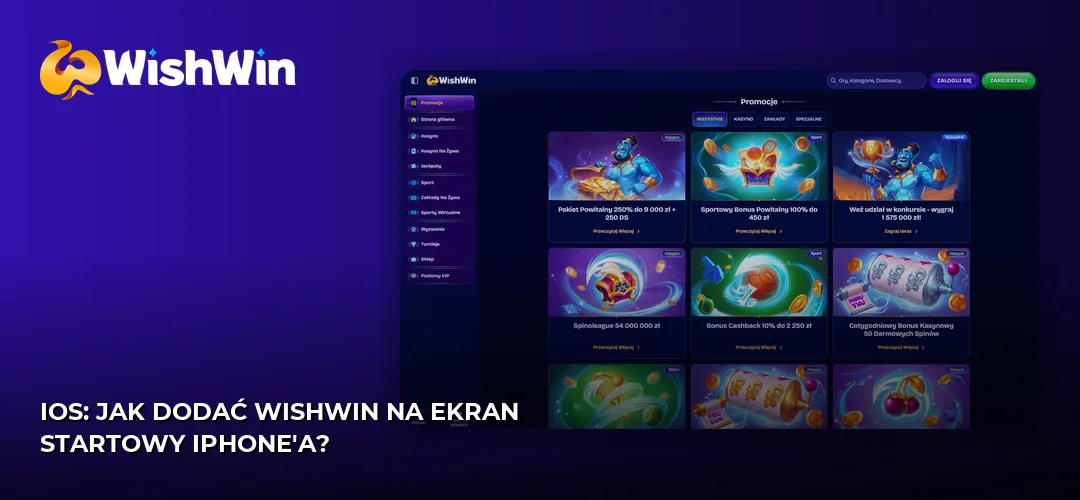 Zrzut ekranu strony WishWin
