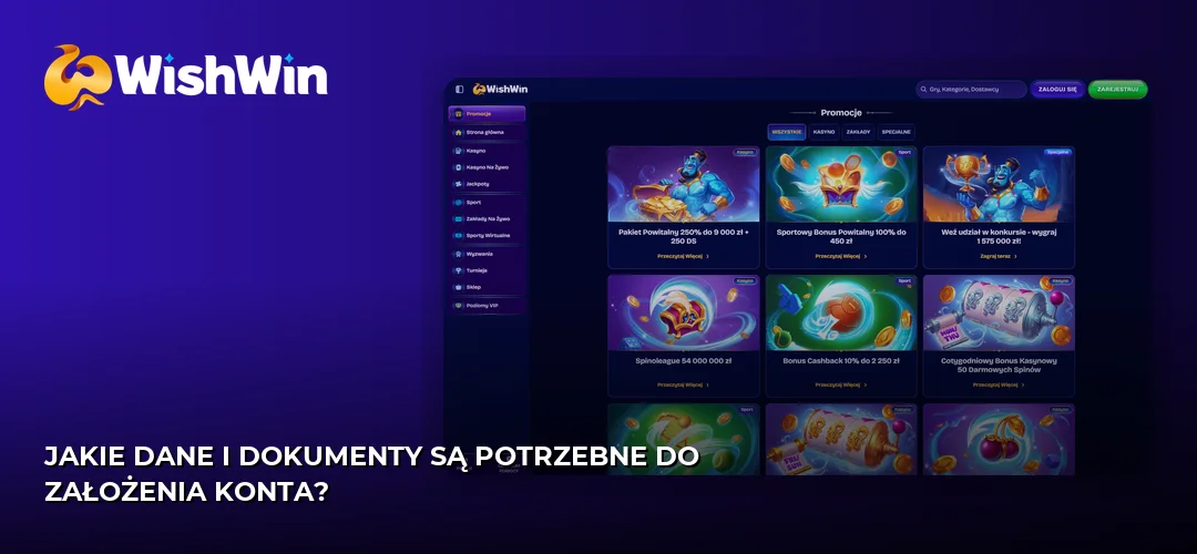 Zrzut ekranu strony WishWin
